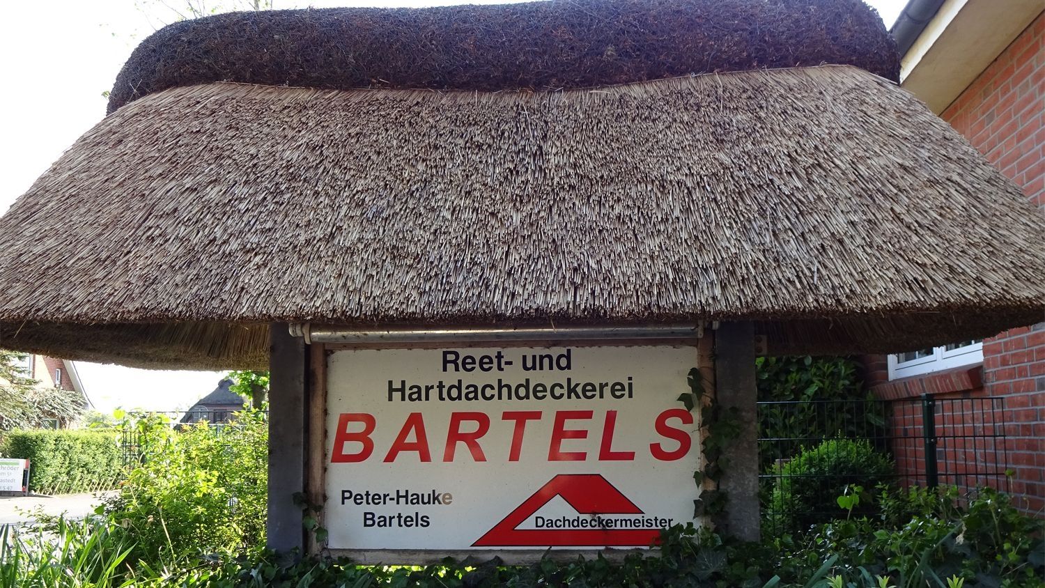 Dachdeckerei Bartels Firmenschild